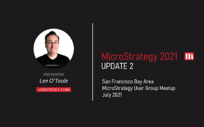 MicroStrategy 2021 Update 2 Presentation